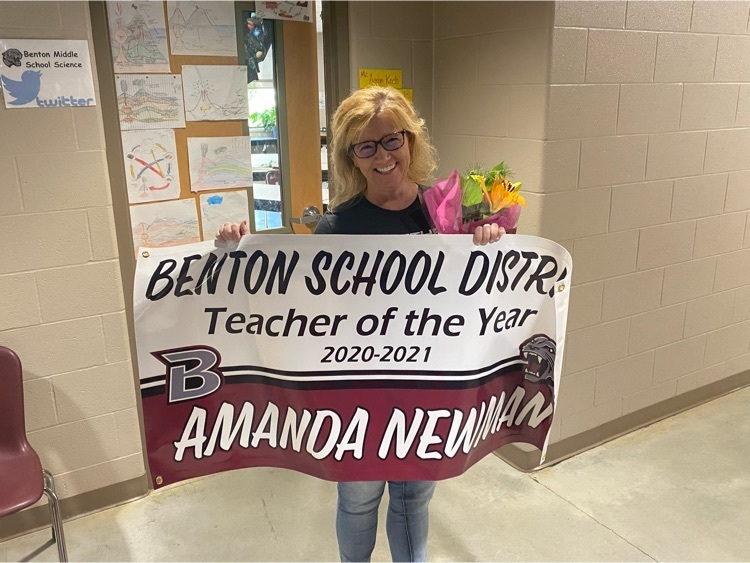 BMS Newman is BPS Teacher of the Year 2020-2021 | Benton School District