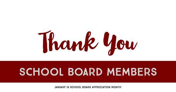 School Board Appreciation Month
