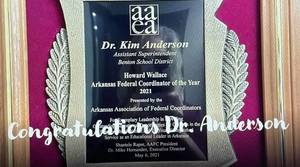 Dr. Kim Anderson Named AR Federal Coordinator of the Year