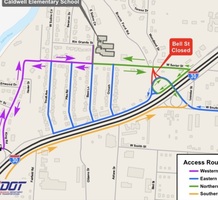 Caldwell Elementary Traffic Map