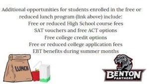 Apply for Free/Reduced Lunch for Benefits