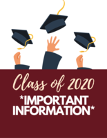 Graduation Details for 2020 Seniors