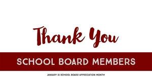 School Board Appreciation Month