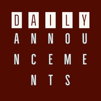 DAILY ANNOUNCEMENTS